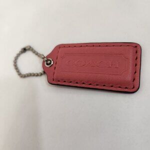 Coach Dusty Pink Coral Leather Hangtag